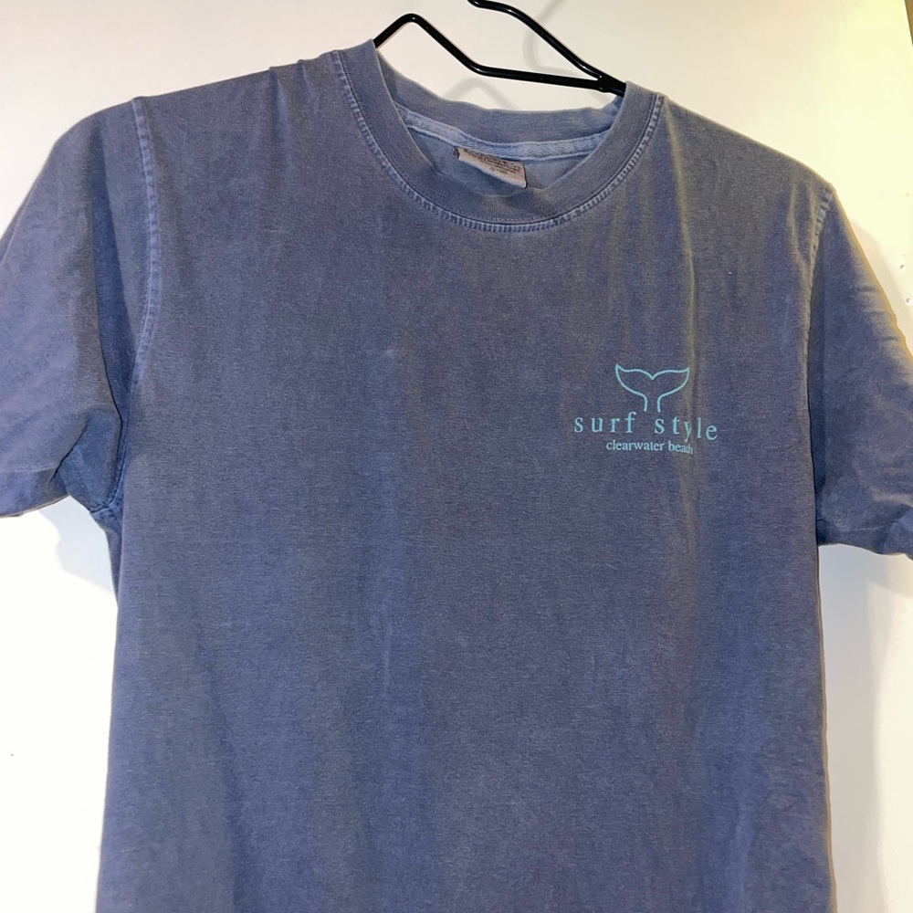 Surf Style Slate Blue Short Sleeve Tee